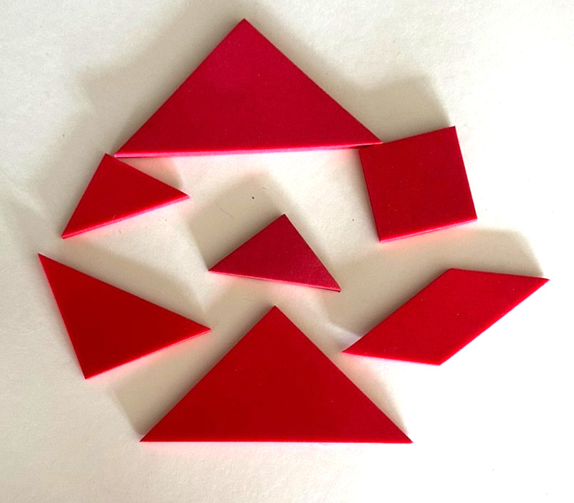 Educational Math Foam Tangrams Lot Of 15