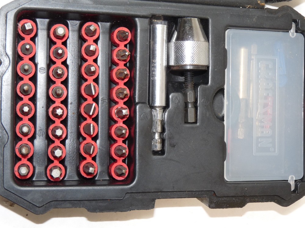 54-pc CRAFTSMAN Tools Speed Lok POWER DRIVING & Insert BIT SET w/Case Nut Setter