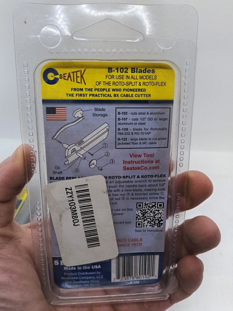Seatek B108 Roto Split Replacement Blades 2 Pack Rare