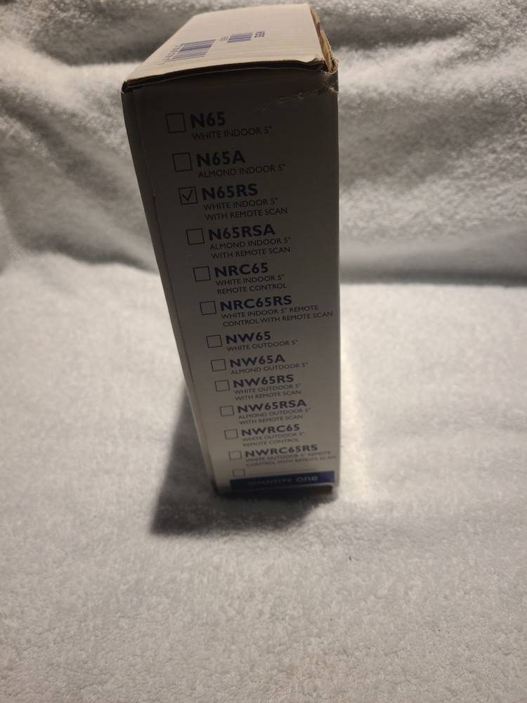 M&S N65RS INTERCOM WHITE INDOOR 5" WITH REMOTE SCAN