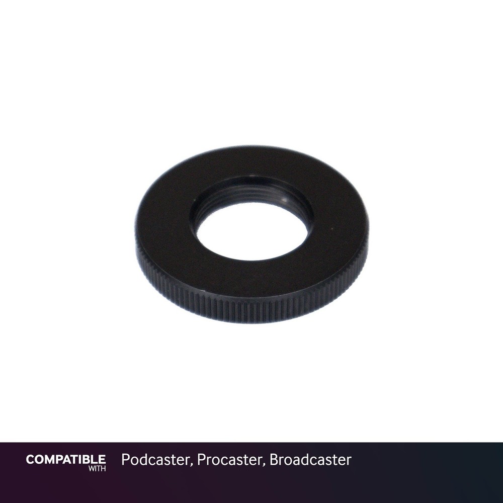 Rode Black Mounting Ring Nut for Podcaster, Procaster, Broadcaster