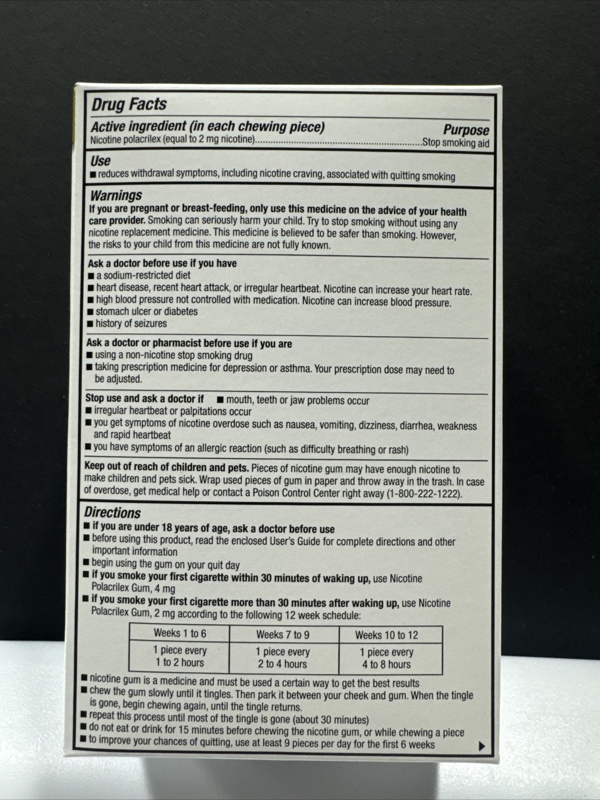 12x GoodSense Nicotine Gum•2mg•Arctic Mint (110ct x 12 = 1320 Total) • Exp.03/25