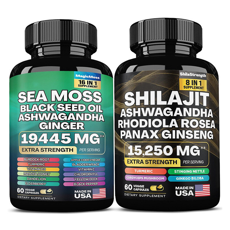 Dynamic Vitality Bundle - Sea Moss Multivitamin & Shilajit Power Combo