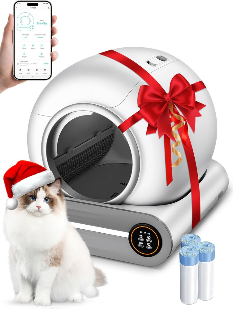 Automatic Litter Box, (2026) Multi-Function Upgrade Robot Self Cleaning Litter B