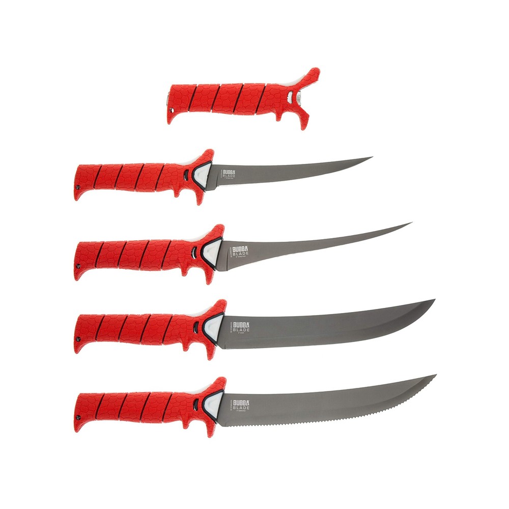 BUBBA Multi-Flex Interchangeable Blade Kit, with Non-Slip Grip Handle, 2 Ti-N...