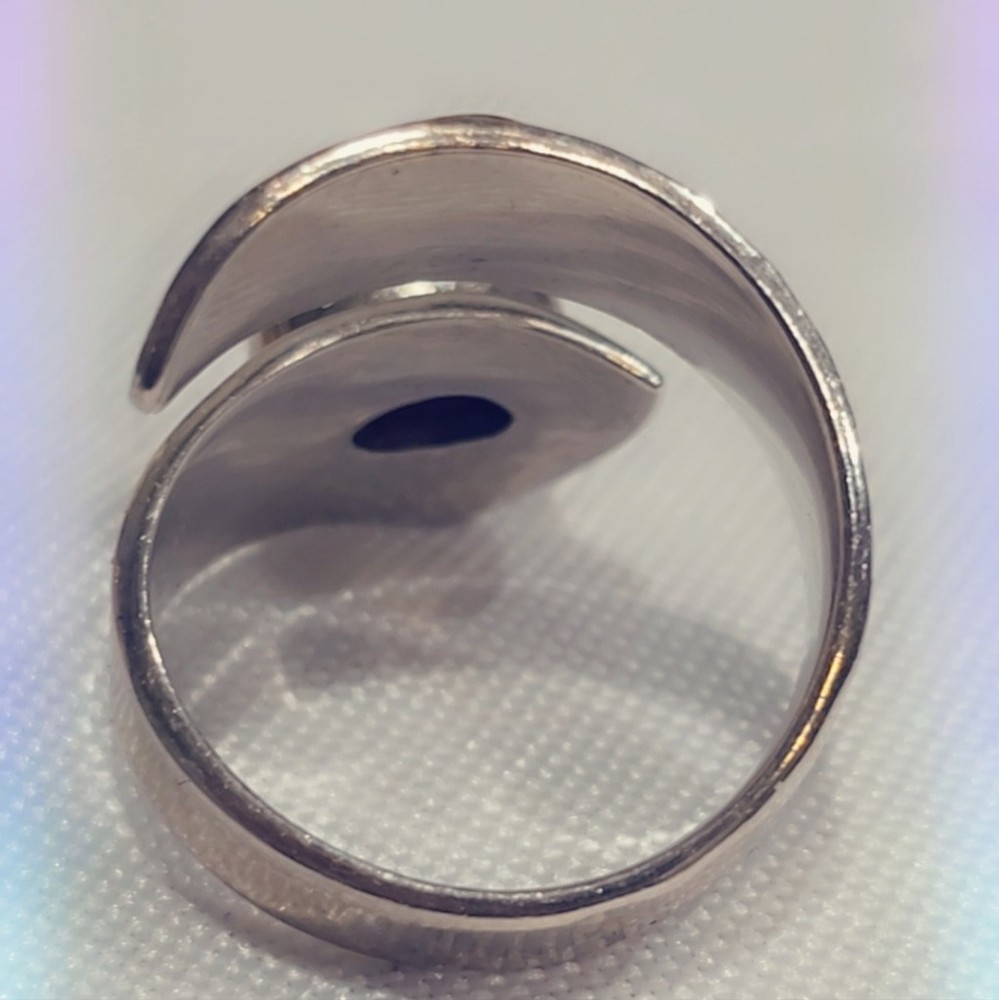 Faceted Ruby Free Size Adjustable Sterling Silver Gemstone Ring