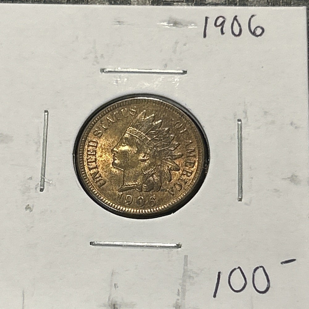 1906 Indian Head Cent Copper Coin