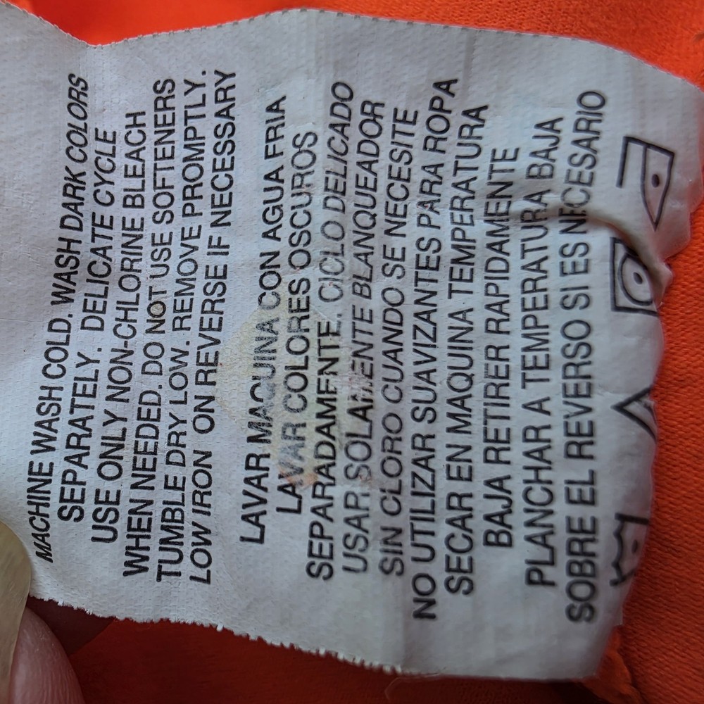 Hind Men's Half Zip Performance Running Jersey Orange Size Medium