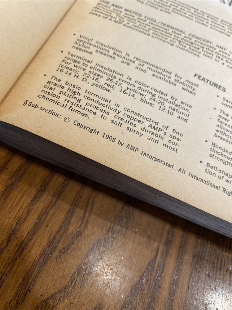 API AMP TERMINAL CONNECTOR HANDBOOK TERMINATING PROGRAMMING ELECTRONIC CIRCUITRY