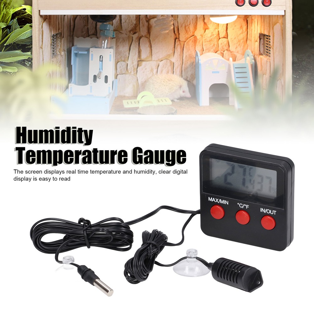 Humidity Temperature Gauge Thermometer Digital Temp Sensor Meter Hygrometer