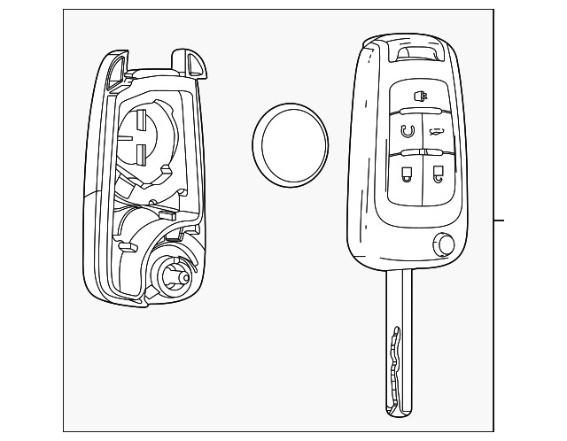 Genuine GM Ignition Key 13579217