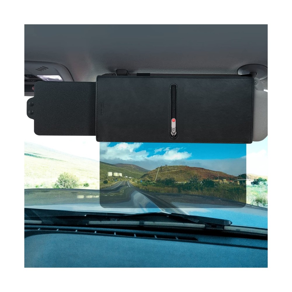 Veharvim Sun Visor Extender for Car with 2 Side Sunshade, Polarized UV400 Vis...
