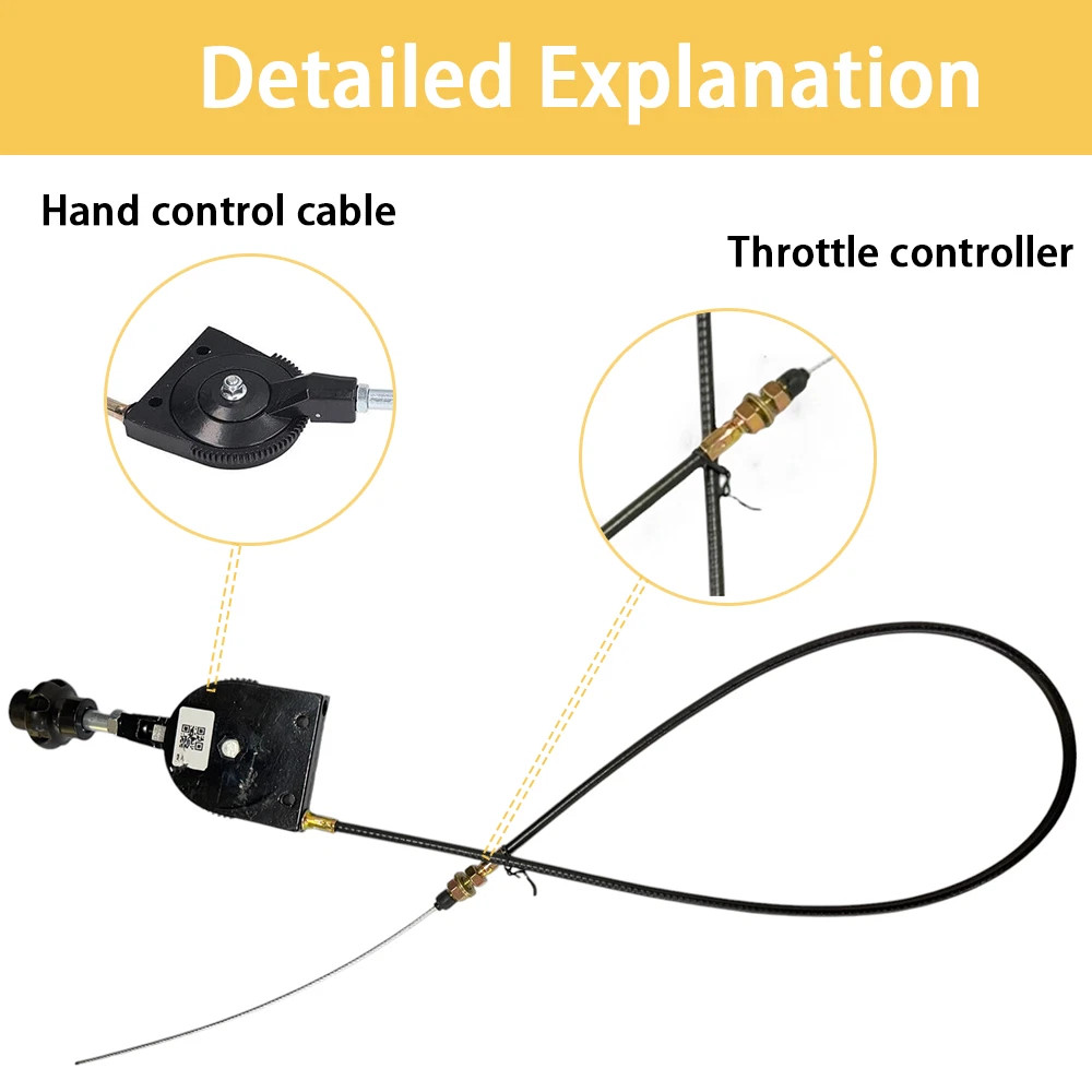 40inch Manual Bendable Control Throttle Cables Throttle Cable For Mini Excavator