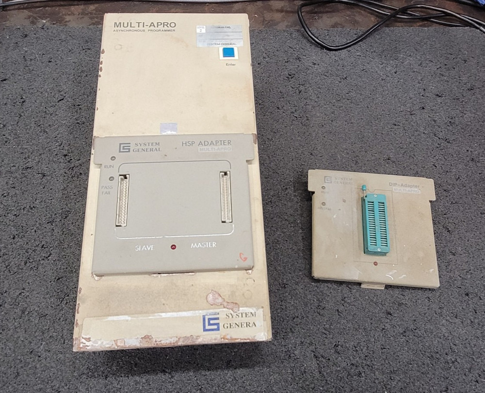 System General Multi Apro Programmer W/1 HSP & 1 40pin Dip Adapter Tested LVL 2