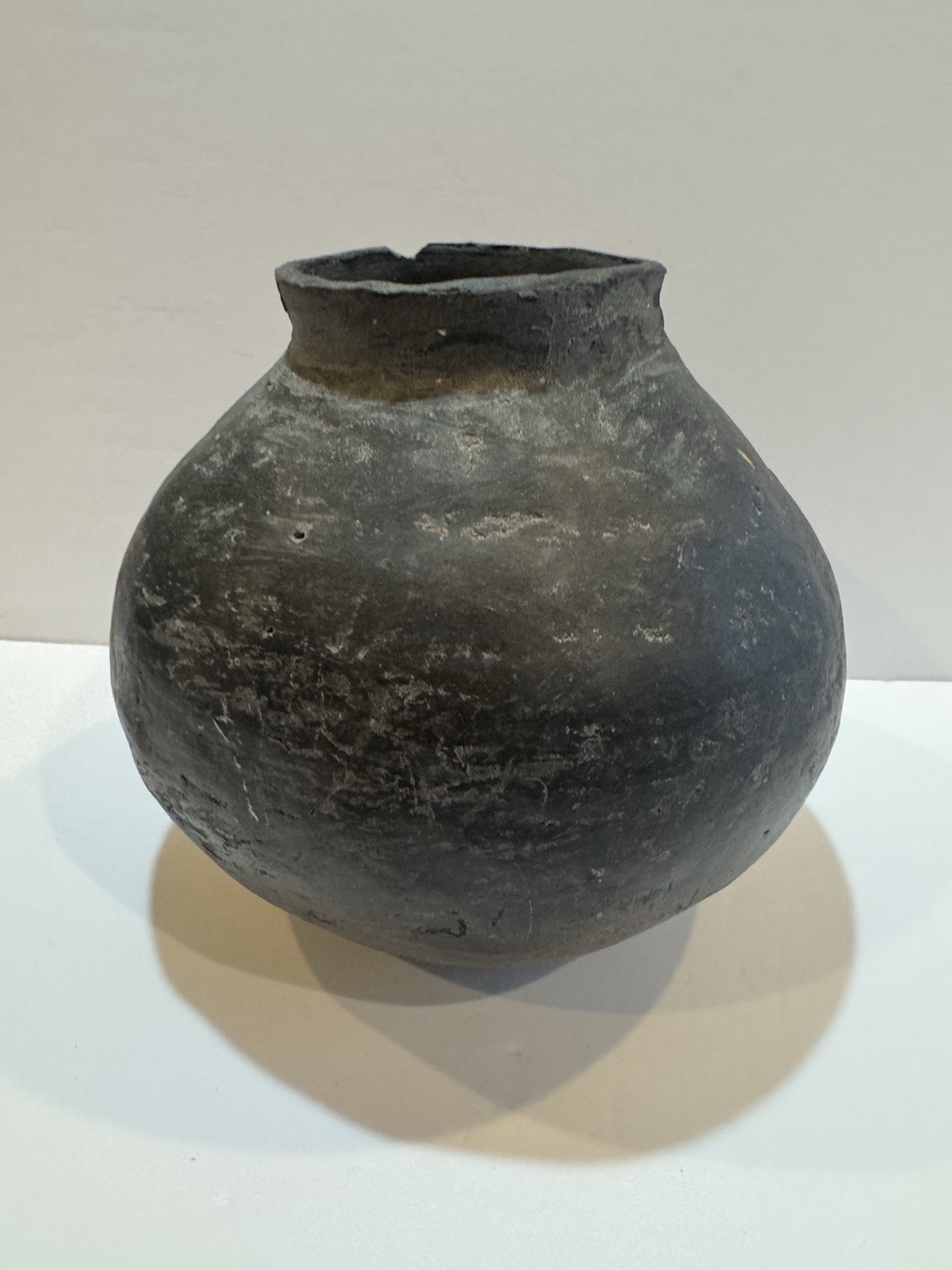 Historic Native American Olla Mississippian Era Clay Pottery Jug Primitive 10 in