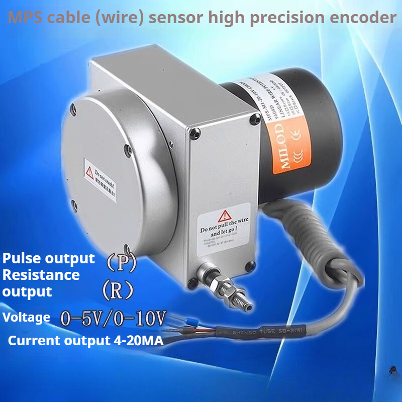 Linear Potentiometer Absolute Linear Encoder Pull Rope Displacement Sensor