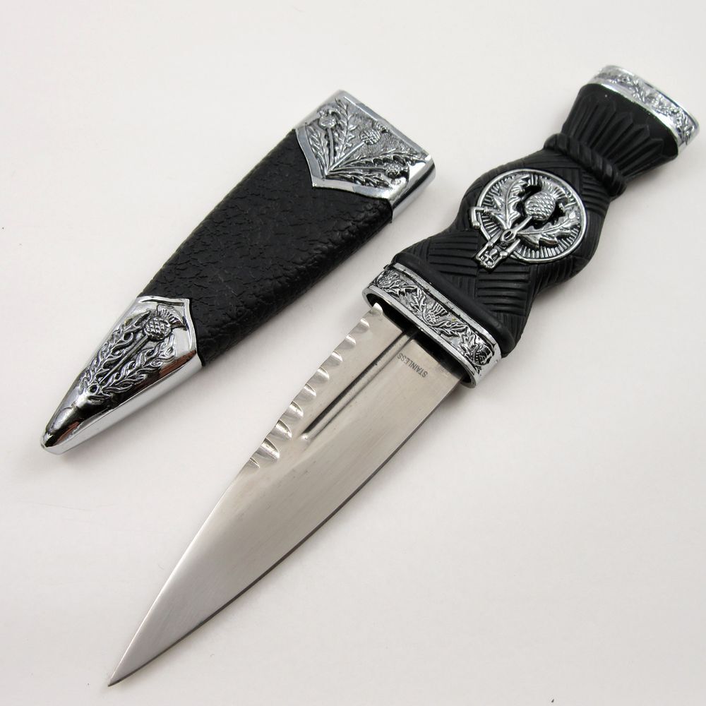 NEW Dagger Scottish Sgian Dubh Small Dirk Knife Stainless Steel Blade 7" Overall