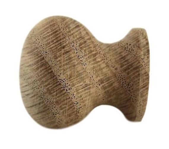 1" Face-grain Solid Oak Knob Unfinished
