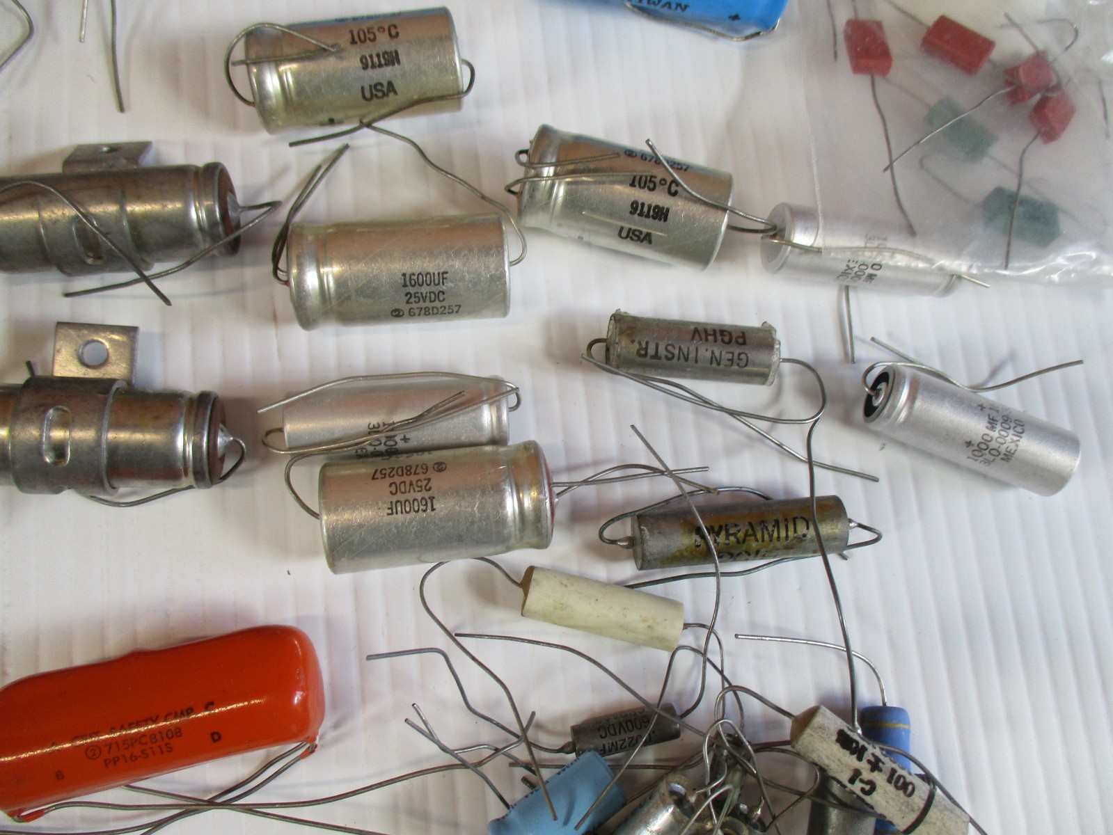 Lot of Vintage Electrolytic Capacitors New Old Stock Lot of 260 Ham Radios