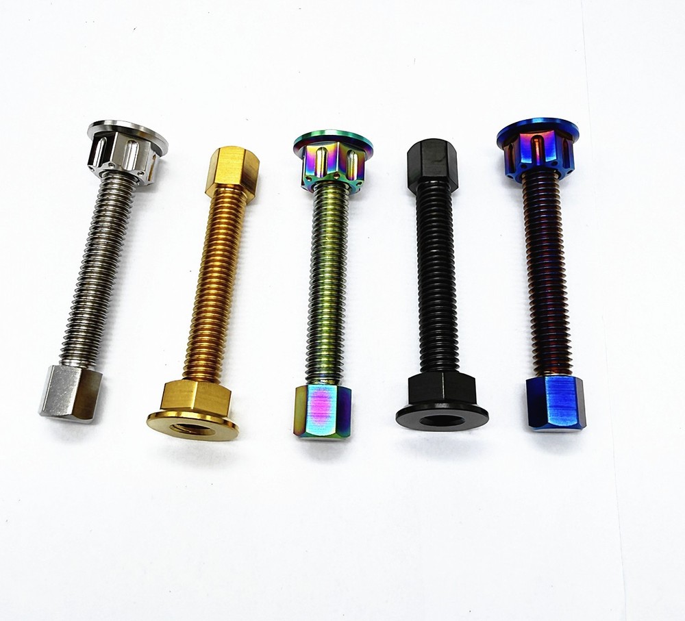 Titanium Bolt M8 M10 Chain Adjuster Bolts & Nuts Kit