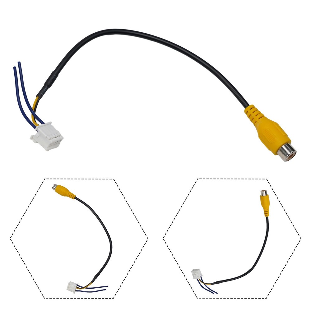 Easy Installation 10 Pin Camera Wiring Connector Video Input Cable Adapter