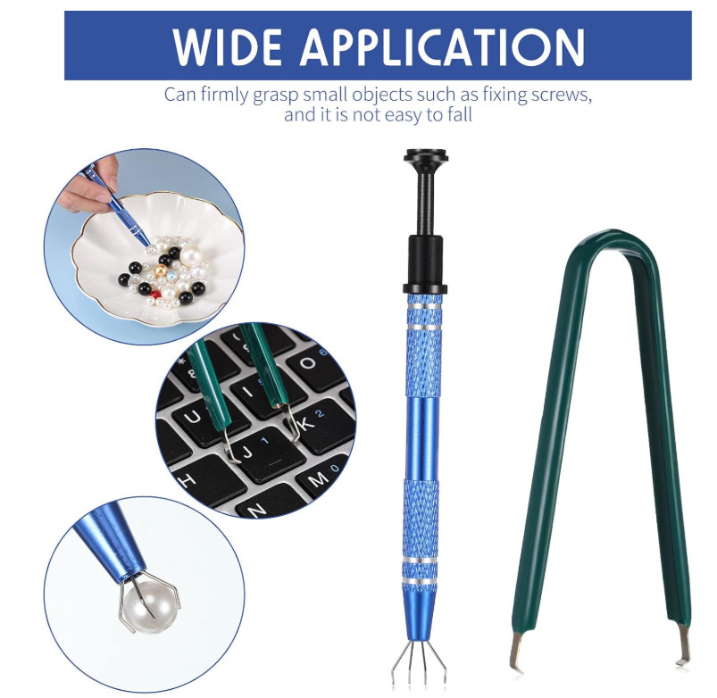 4 Pieces IC Chip Remover Tool IC PLCC Chip Extraction Tool Extractor Puller 4-Cl