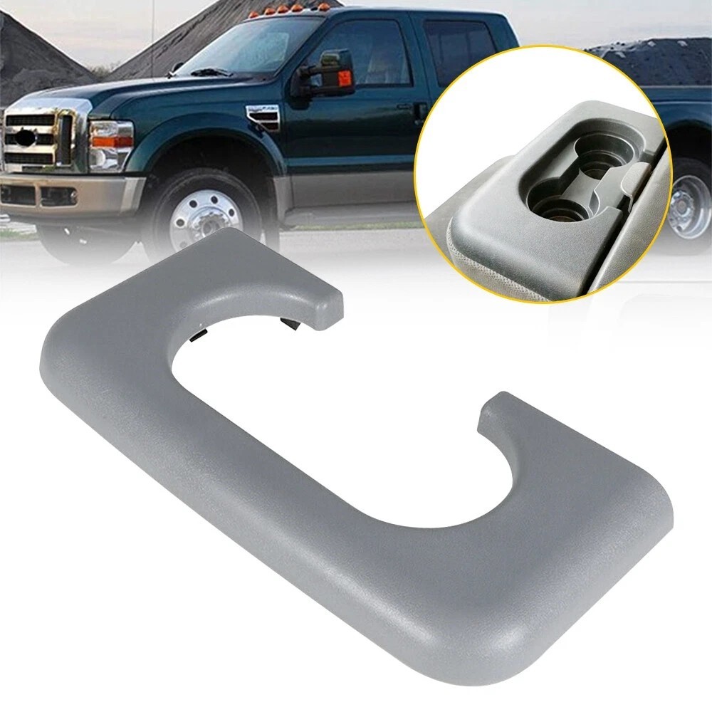 For Ford F-250 350 450 Center Console Cup Holder Armrest Pad Gray From 1999-2010