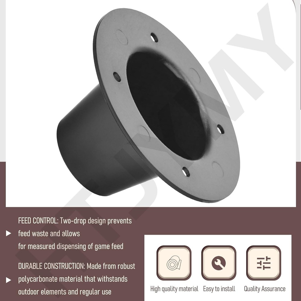 2" Drop Funnel Deer Feeder Versatile Funnel Deer Feeder Adopt