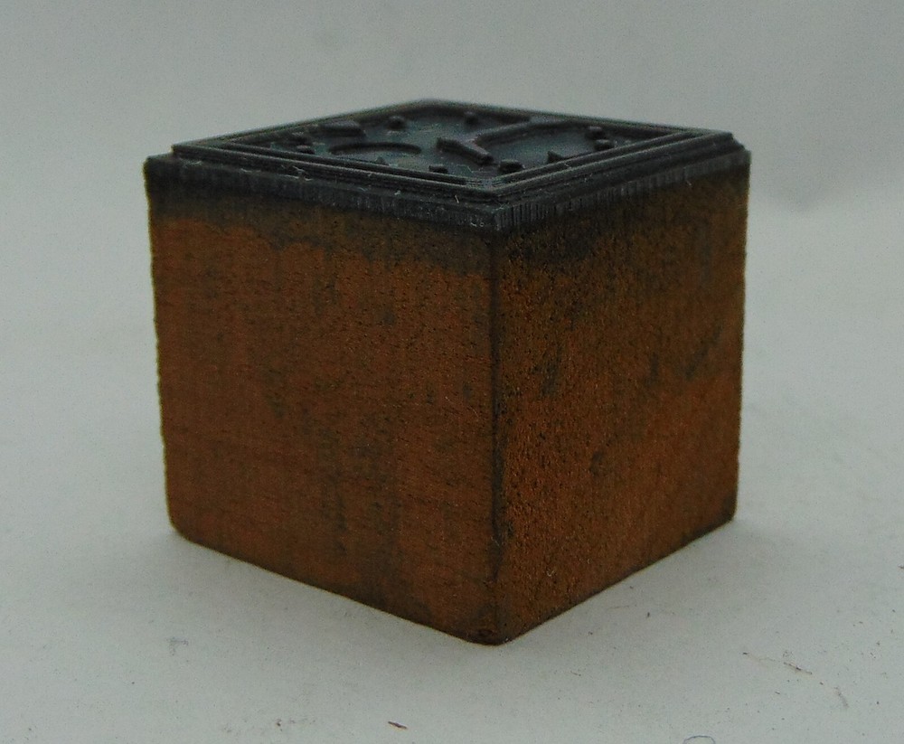 Printing Letterpress Printers Block Square Clock Face