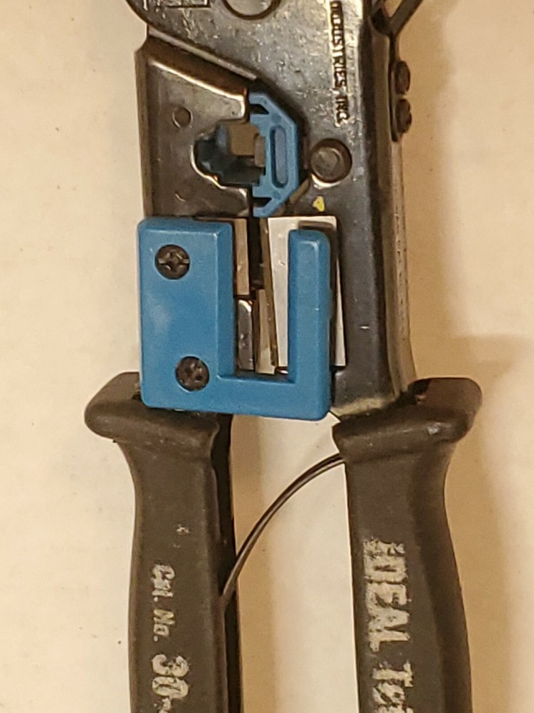 IDEAL TELEMASTER MODULAR PLUG TERMINATION CRIMP TOOL #30-496 used