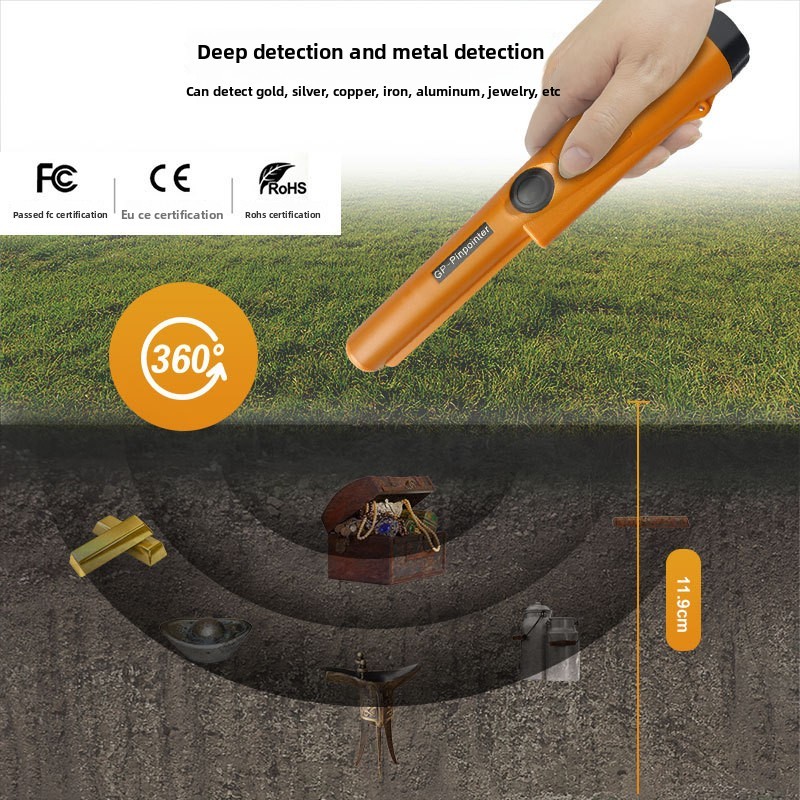 Metal Detector HandHeld Pinpointer Pointer Probe Waterproof Sensitive Tester US