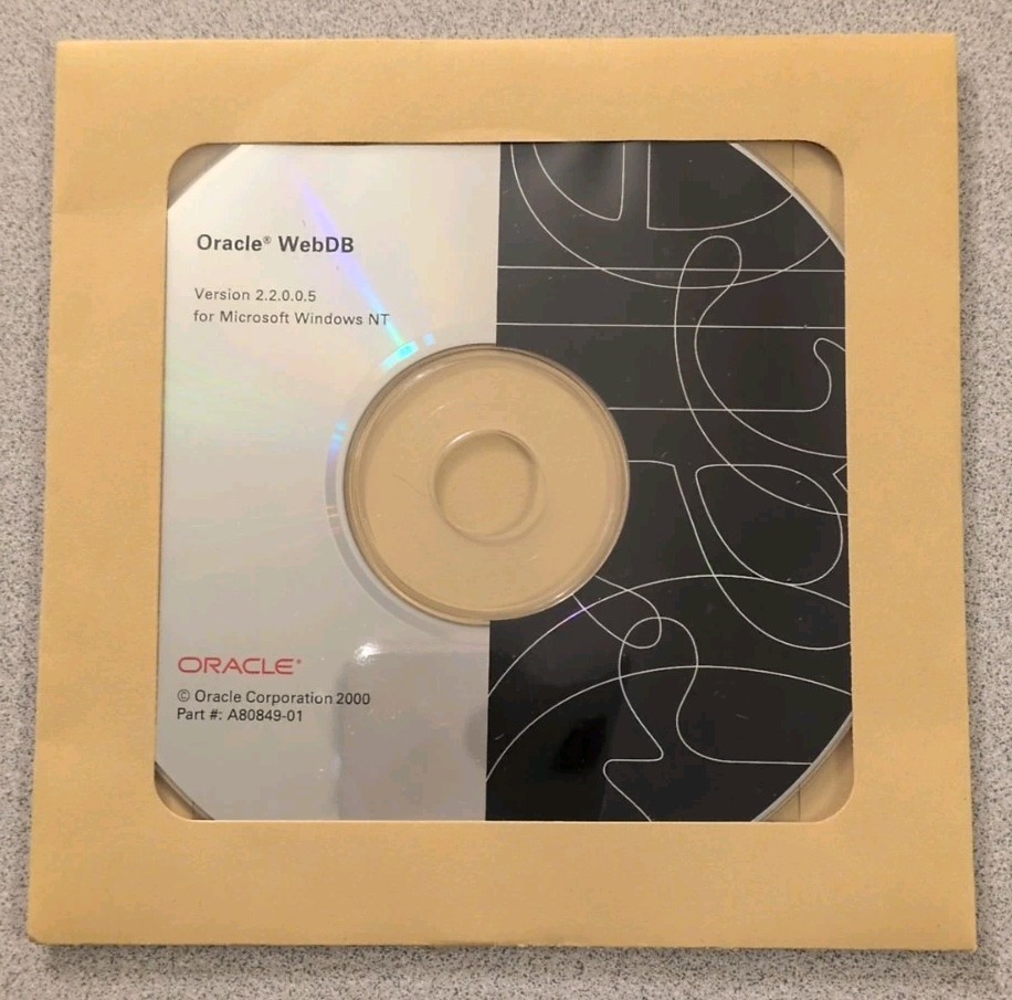 Oracle Database 8i Installation CD Pack Release 2, 8.1.6, Windows NT, 37 Discs