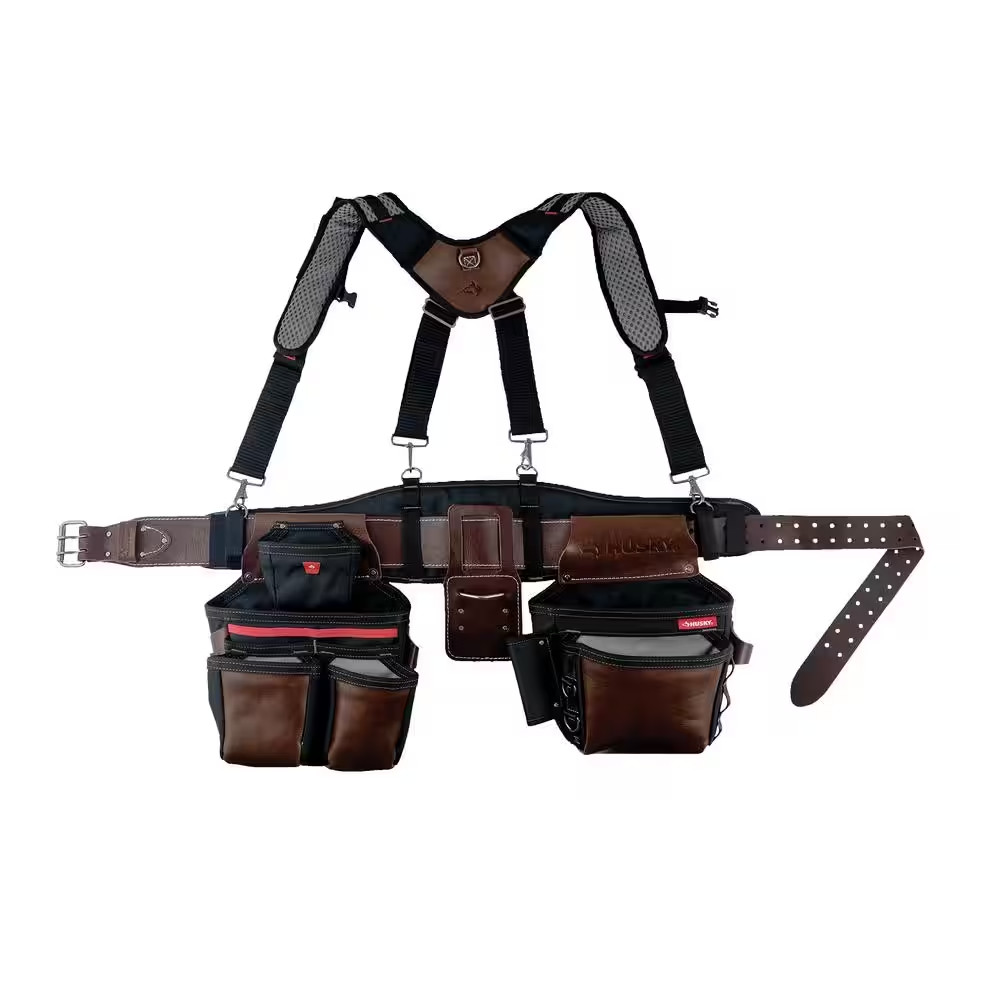 Pro Level Work Tool Belt with Suspenders