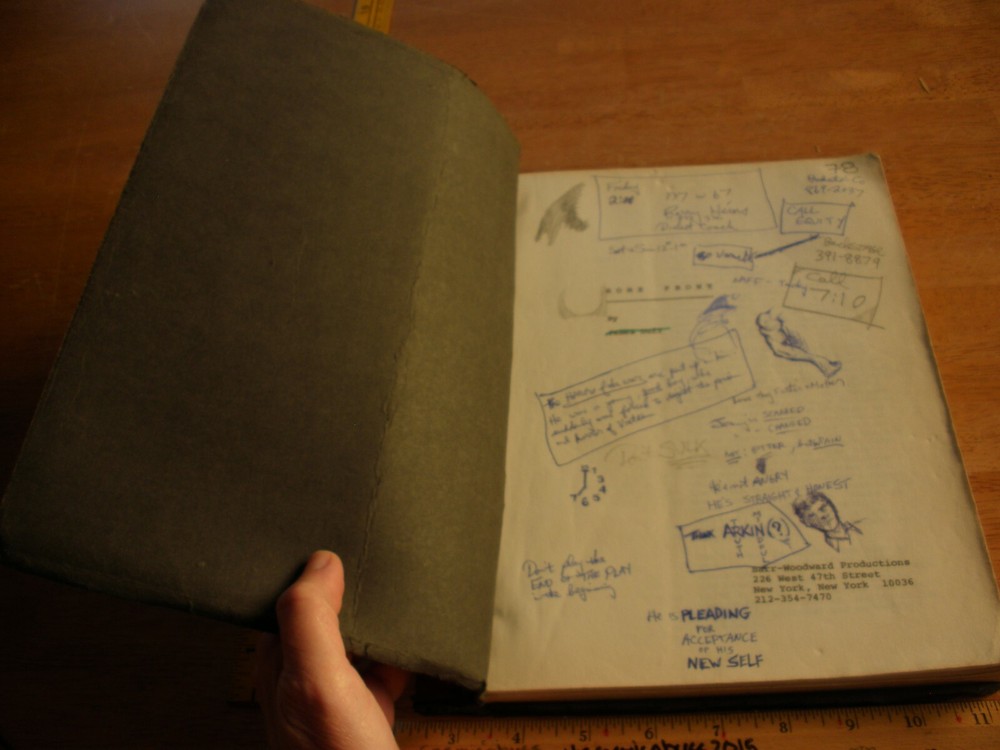 1970s James Duff Home Front ORiginal script with notes drawings