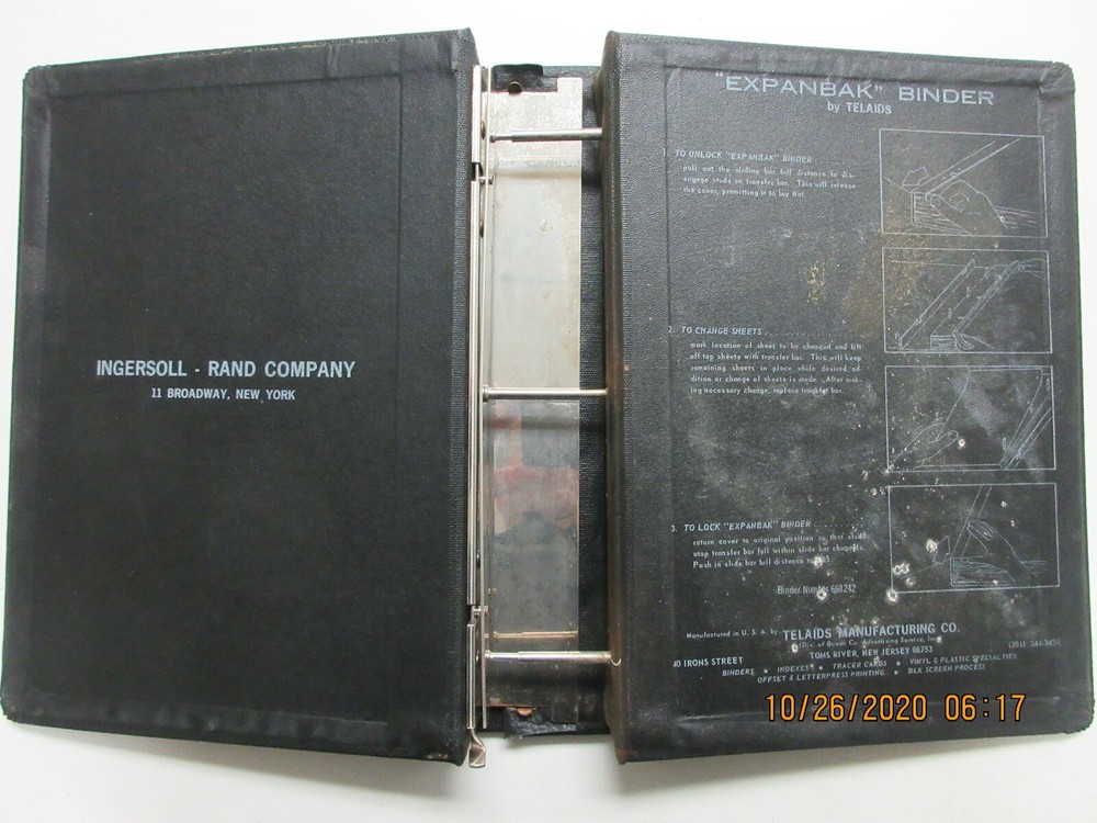 Ingersoll-Rand Sales Binder Folder Notebook