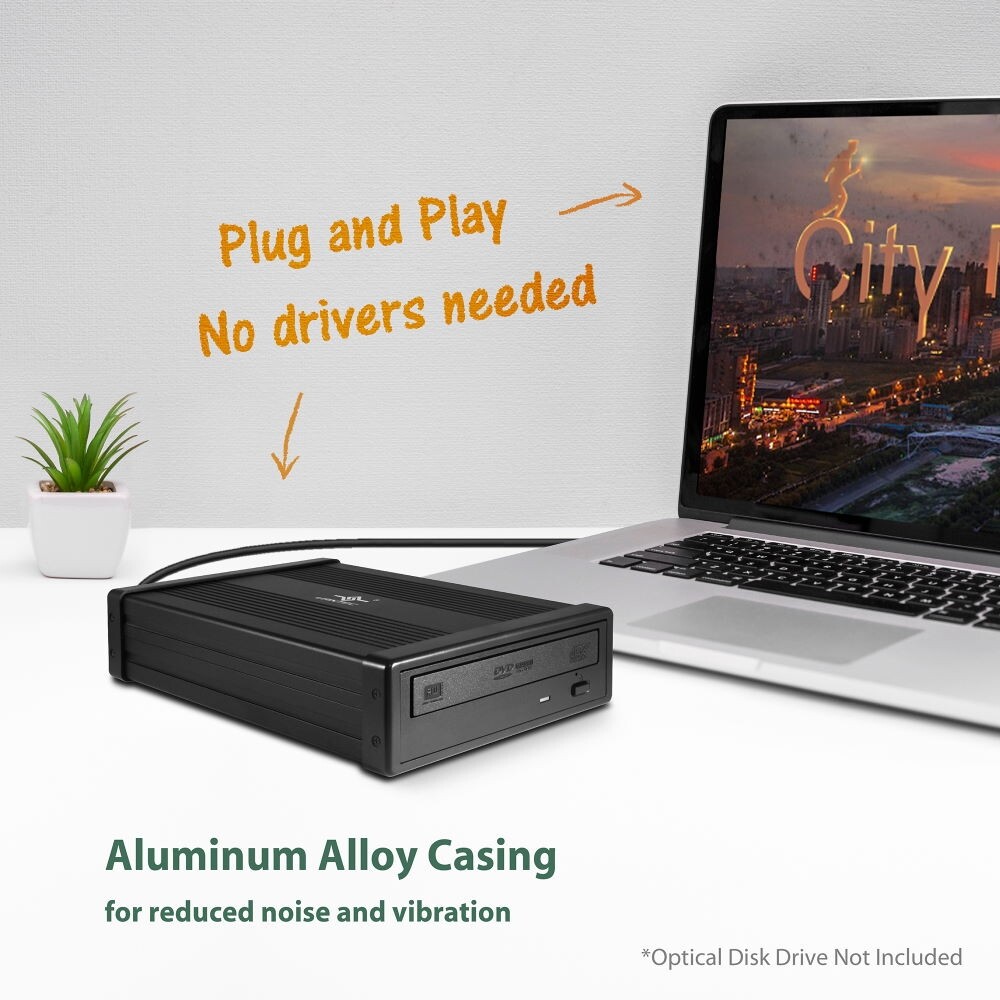 Vantec NexStar DX2 USB 3.0 External Enclosure For SATA Blu-Ray/CD/DVD Drive