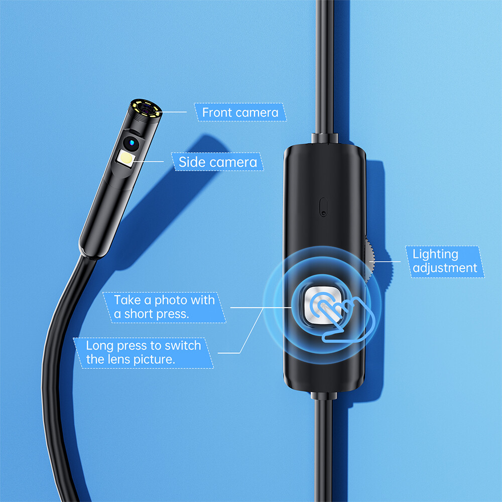 Waterproof USB Endoscope Borescope Snake Inspection Phone Camera Samsung Android