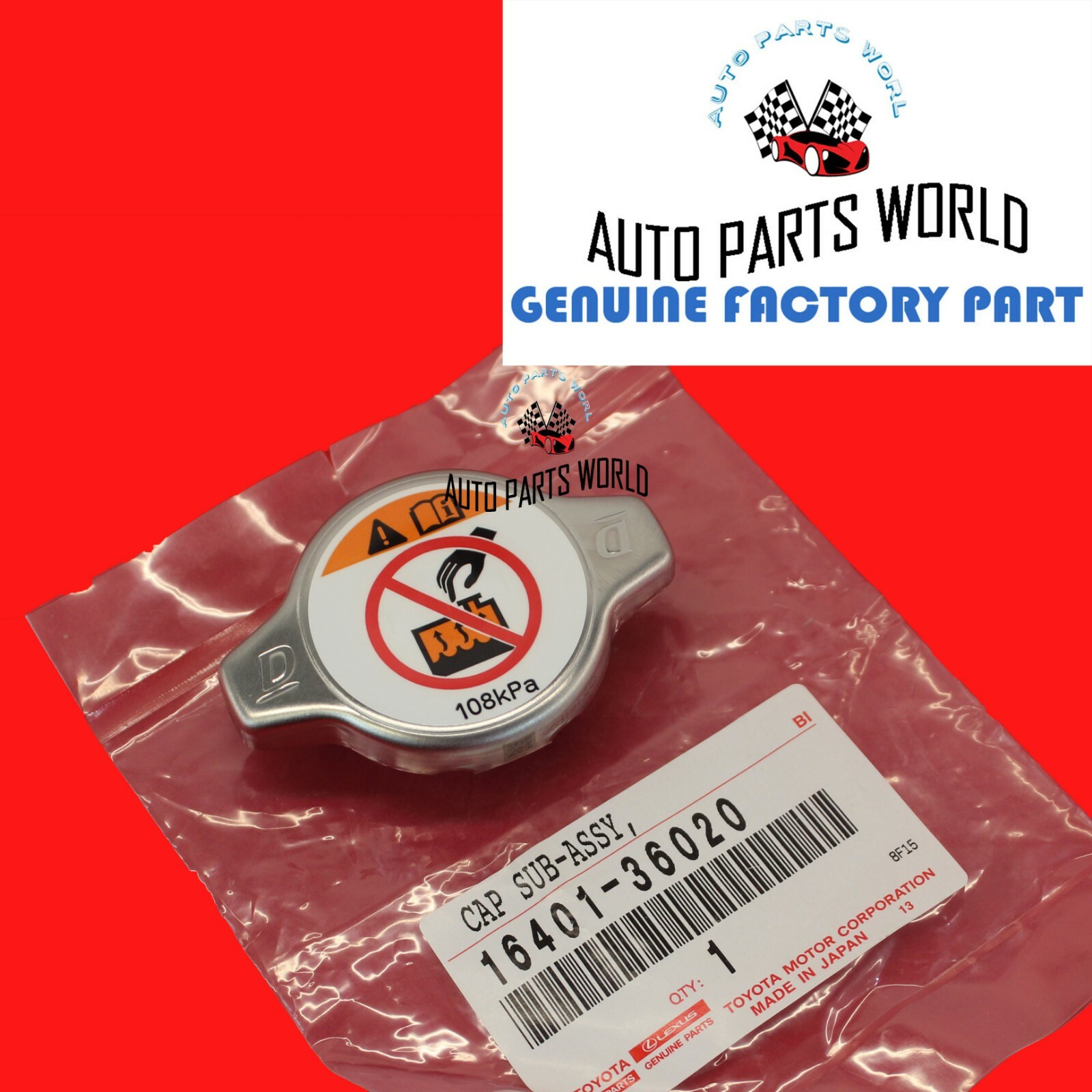 GENUINE TOYOTA AVALON HIGHLANDER 4RUNNER TUNDRA YARIS RADIATOR CAP 16401-36020