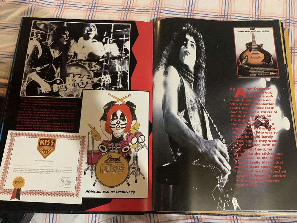 KISSTORY AMAZING+HUGE HARDCOVER BOOK INCREDIBLE PICTURES+ARTICLES KISS