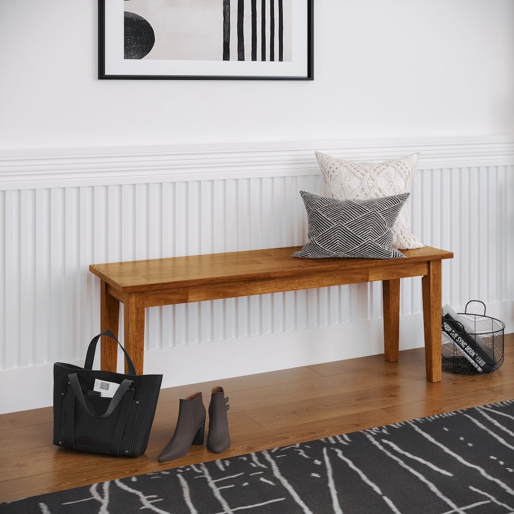 Simplicity Solid Wood 48" Classic Bench