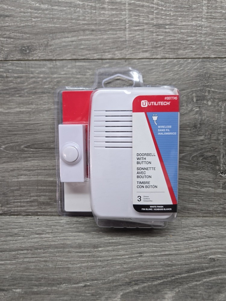 Wireless Doorbell 3 Chimes Plug-in