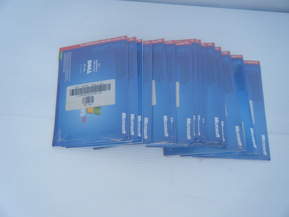 lot 15 Windows XP DVD Reinstallation disks. 2002 version. Sealed.
