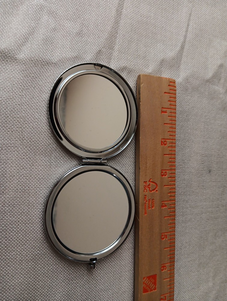 Monogrammed Compact Purse Mirror