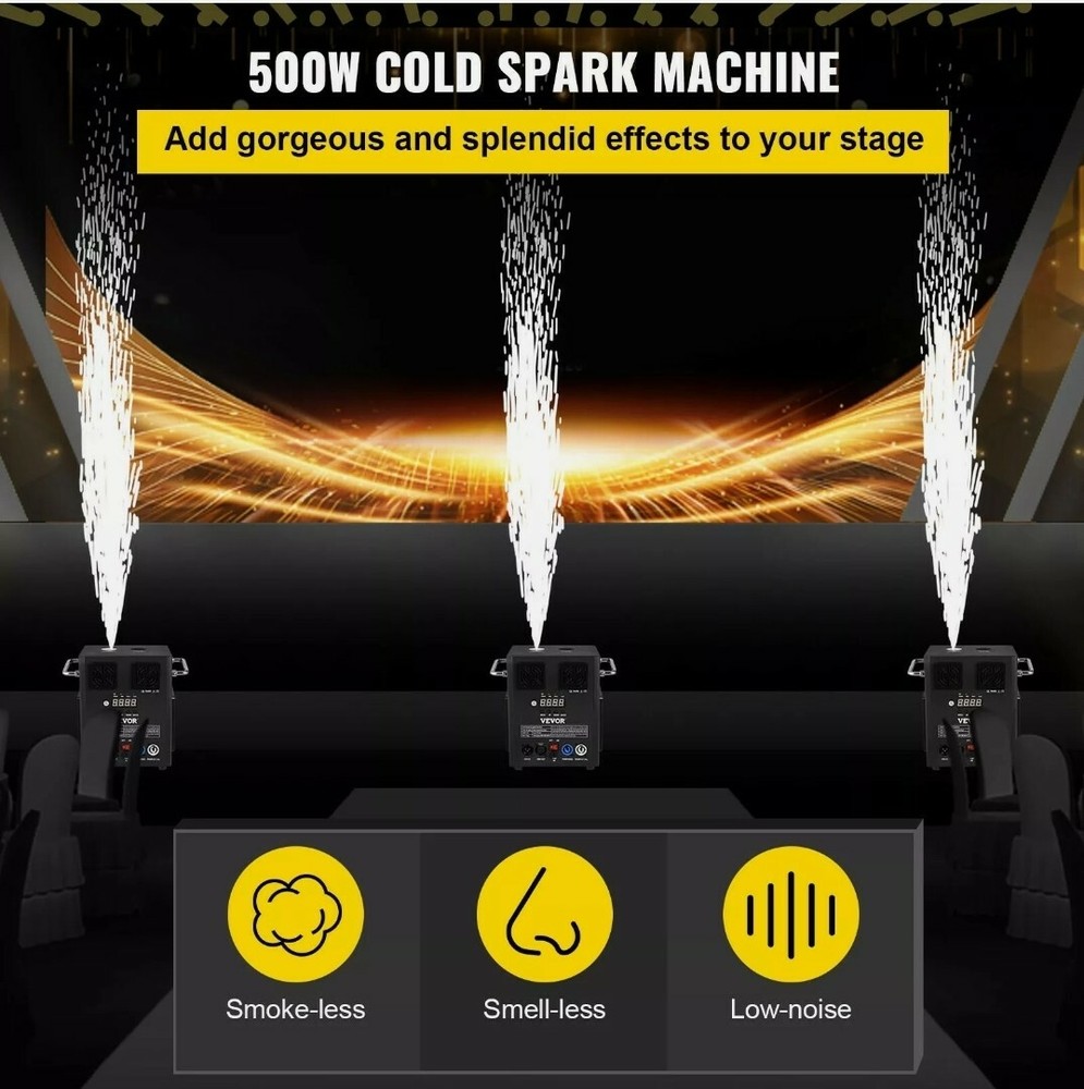 650W COLD SPARK Machine DMX 512 Remote Control STAGE LIGHT SHOW Firework Machine