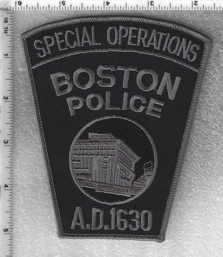 Boston Police Special Operations  (Massachusetts) 2nd Issue Subdued Patch
