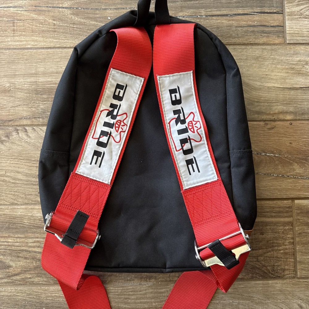 JDM Backpack BRIDE W/ Red Racing Harness Straps