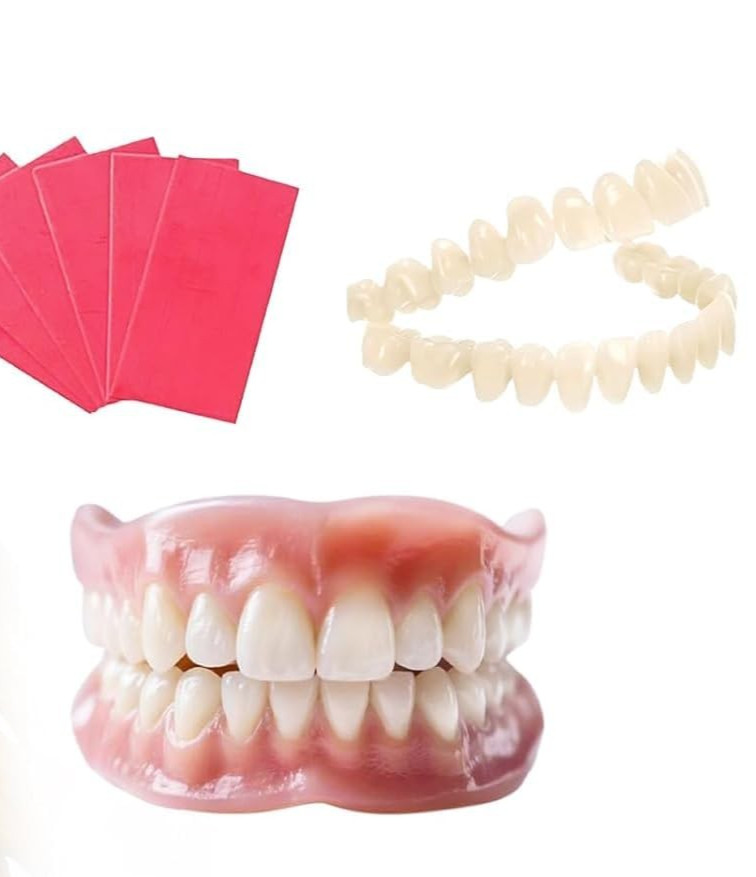 At-Home DIY Denture Kit - Full Set Upper & Lower False Teeth (MM1)
