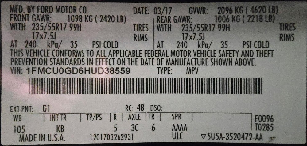 Used A/C Selector Switch fits: 2017 Ford Escape Front automatic temperature cont