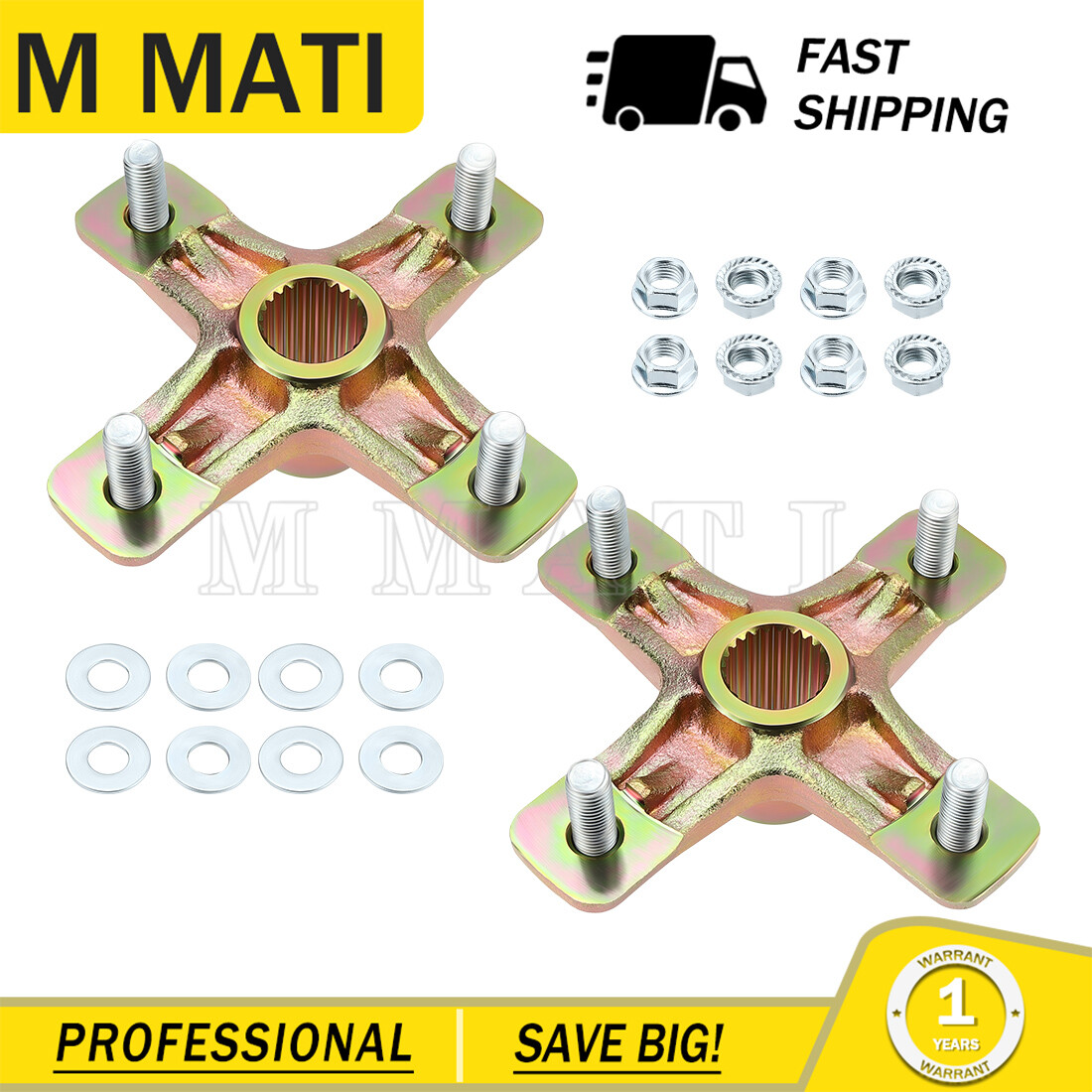 Pair Rear Axle Wheel Hub For Yamaha YFZ450X Warrior350 Raptor250 1PE-F53K0-00-00