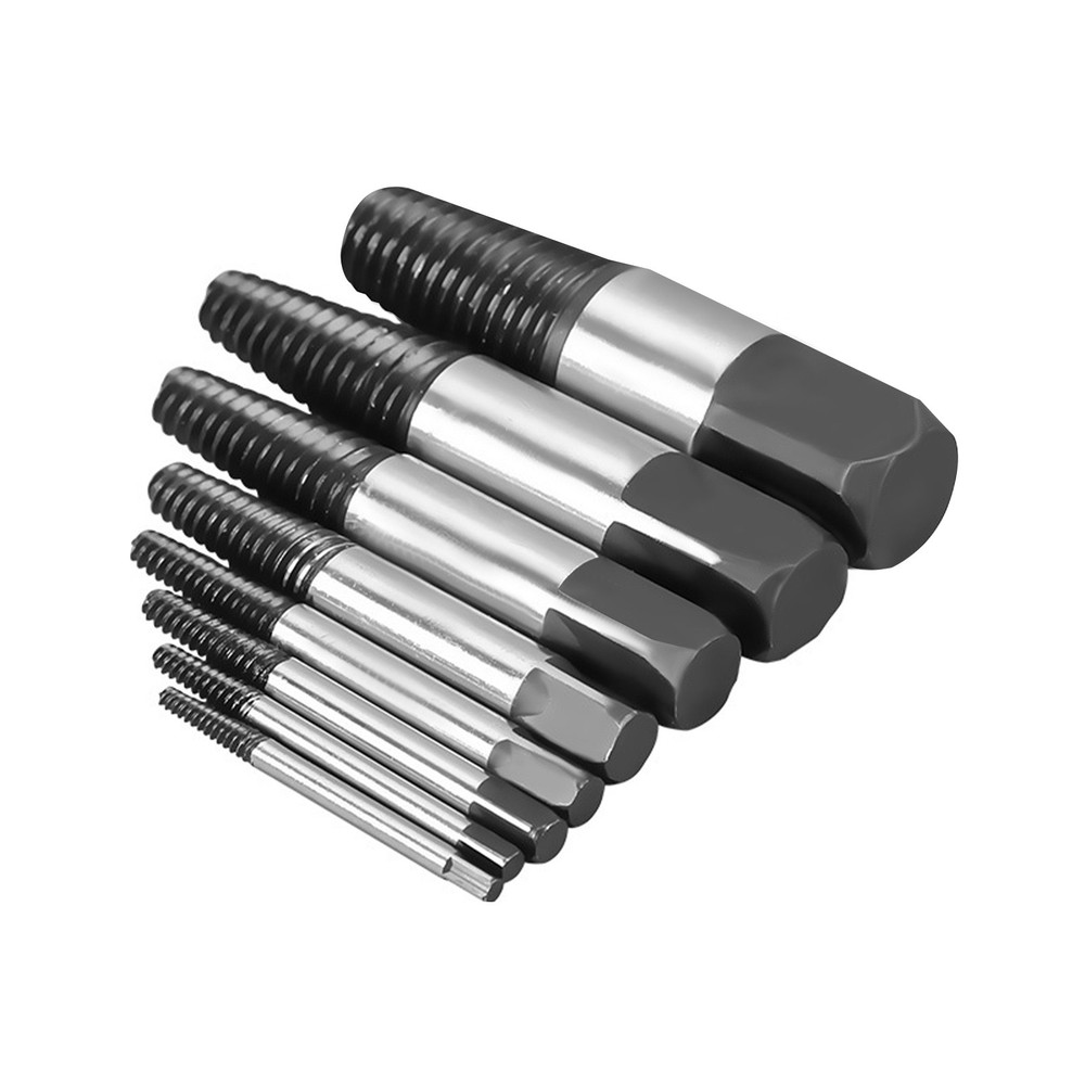 8-piece Pipe Broken Thread Extractor Set, Nut Bolt Stud Removal Tool For Home